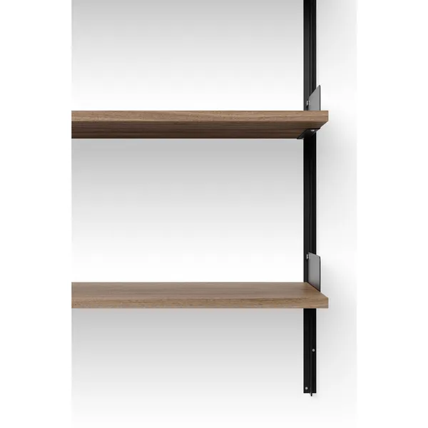 Library Bookcase 1900 Walnut/ Black