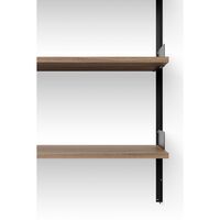 Library Bookcase 1900 Walnut/ Black