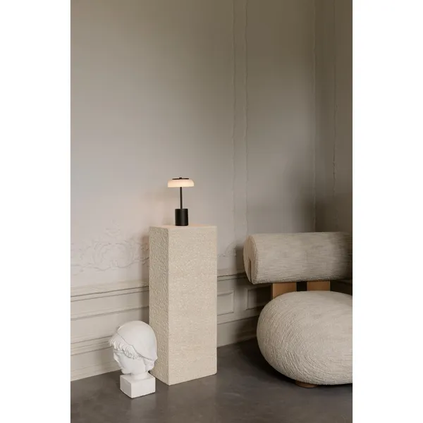Blossi Bærbar Lampe Mini Sort/ Opal