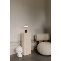Blossi Bærbar Lampe Mini Sort/ Opal