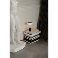 Blossi Bærbar Lampe Mini Sort/ Opal