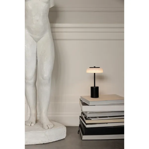 Blossi Bærbar Lampe Mini Sort/ Opal