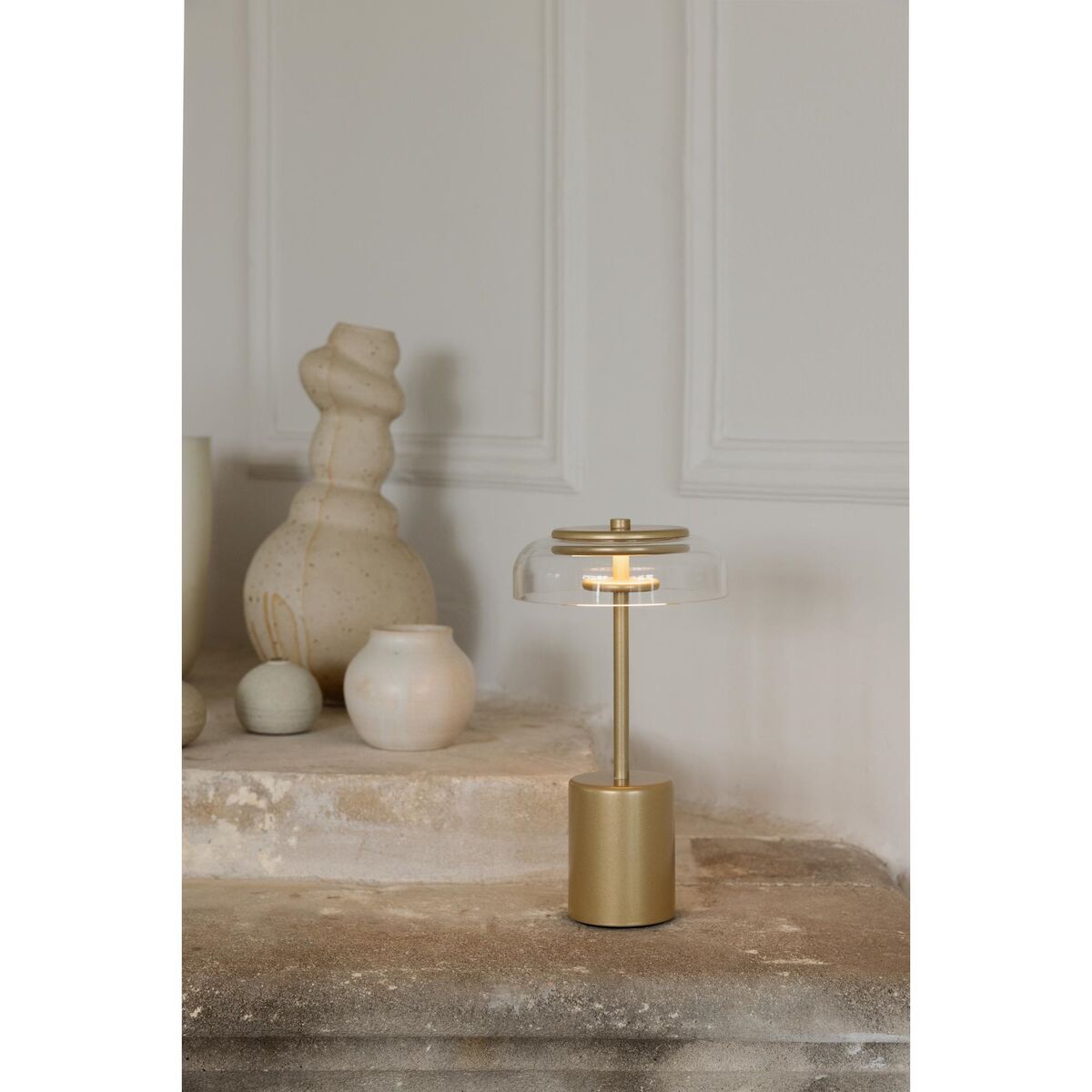 Blossi Mini-Taschenlampe, Nordisch, Gold/ Klar