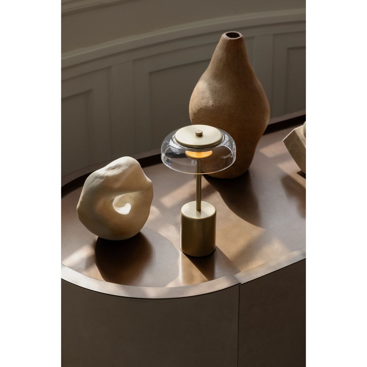 Blossi Mini-Taschenlampe, Nordisch, Gold/ Klar