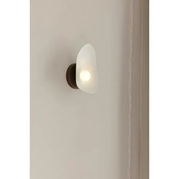 Florii 1 Wandlamp Brons/ Wit