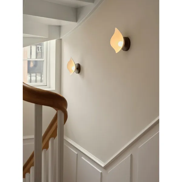 Florii 1 Wandlamp Brons/ Wit