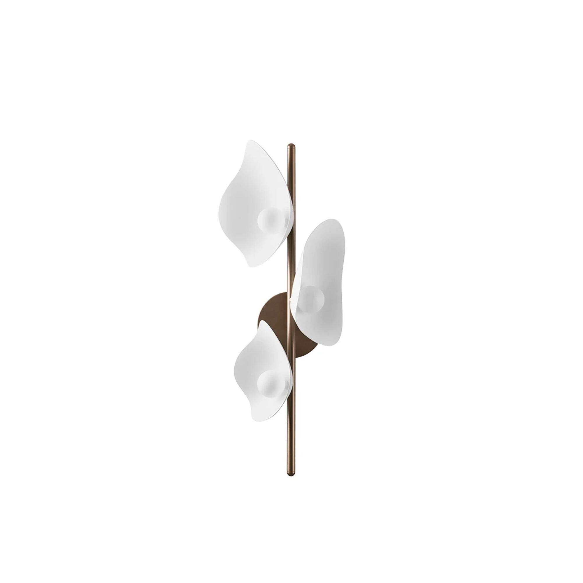 Florii 3 V&auml;gglampa Brons/ Vit