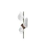 Florii 3 Wandlamp Brons/ Wit