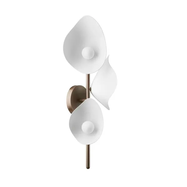Florii 3 Wandlamp Brons/ Wit