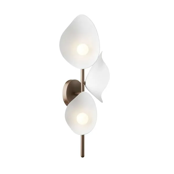 Florii 3 Wandlamp Brons/ Wit