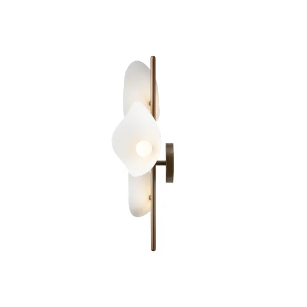 Florii 3 Væglampe Mørk Bronze/Hvid