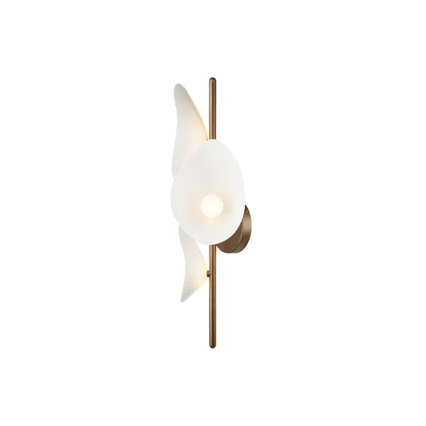 Florii 3 Væglampe Mørk Bronze/Hvid
