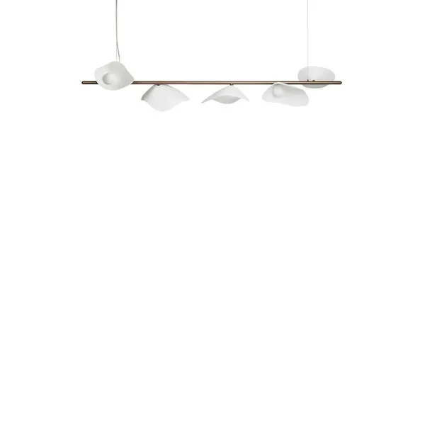 Florii 5 Linear Pendel Mørk Bronze/Hvid
