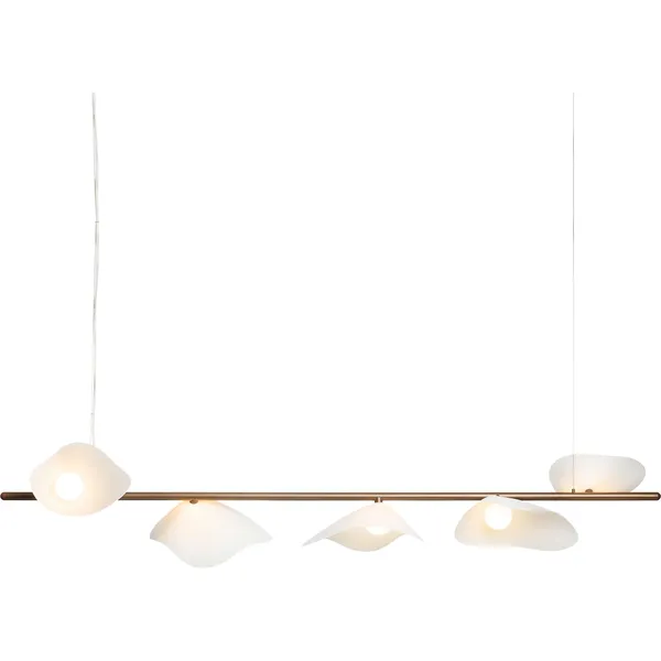 Florii 5 Linear Pendel Mørk Bronze/Hvid