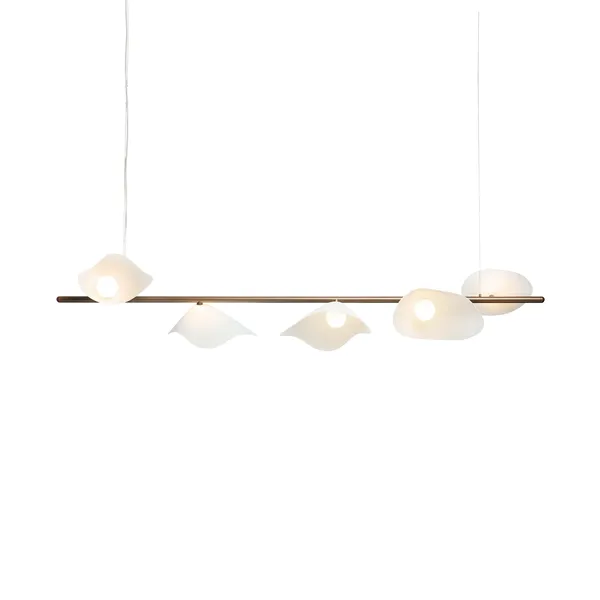 Florii 5 Linear Pendel Mørk Bronze/Hvid
