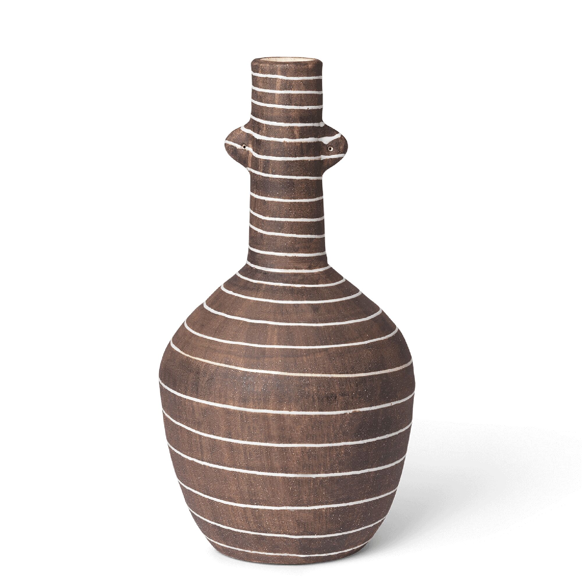 Brura Vase Kaffe/ Hvit