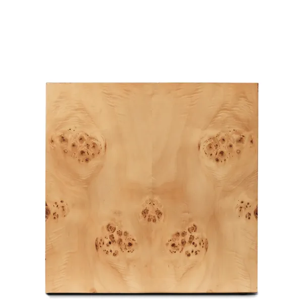 Burl Cube Side Table Natural