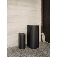 Single Trash Can Large Black