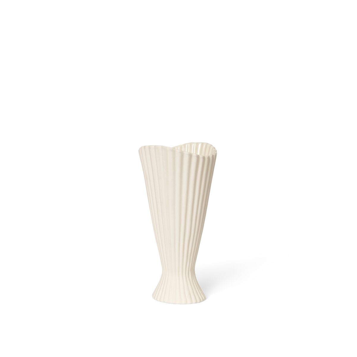 Fountain Vase 20 Cremeweiß