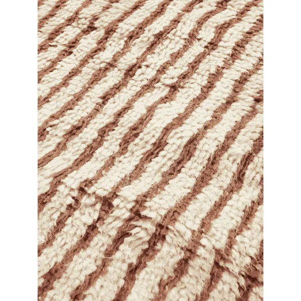 Kami Knotted Rug 120x180 Off-White/ Maroon