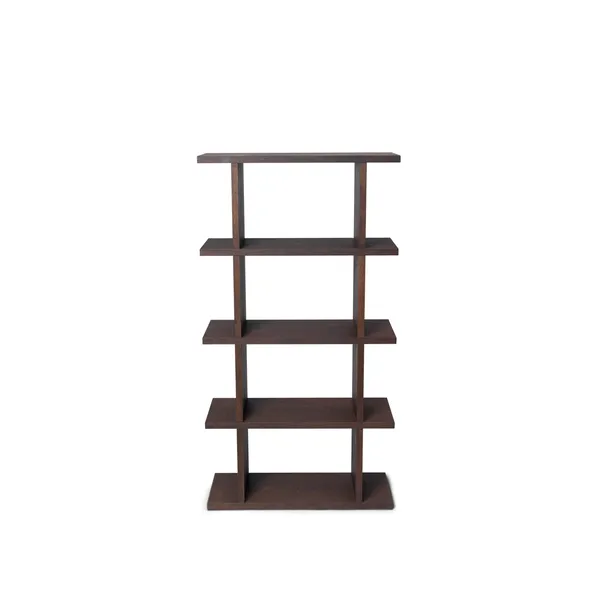 Kona Bookcase 1x4 Dark Stained Oak