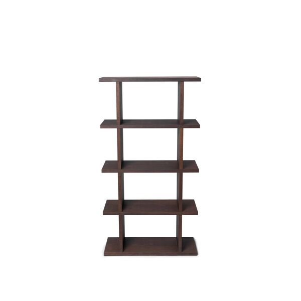 Bibliothèque Kona 1x4 Chêne Teinté Foncé