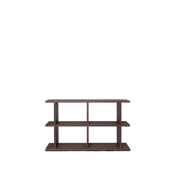 Kona Bookcase 2x2 Dark Stained Oak