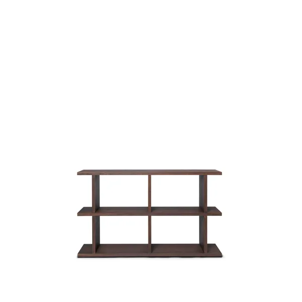 Kona Bookcase 2x2 Dark Stained Oak