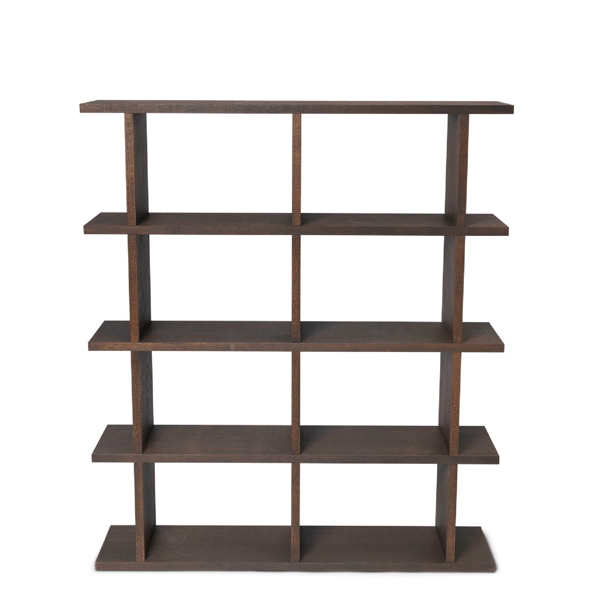 Kona Boekenkast 2x4 Donkergebeitst Eiken