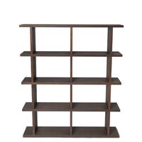 Kona Boekenkast 2x4 Donkergebeitst Eiken
