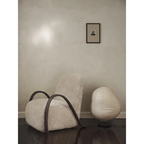 Kurbis Floor Lamp Low Natural/ Black