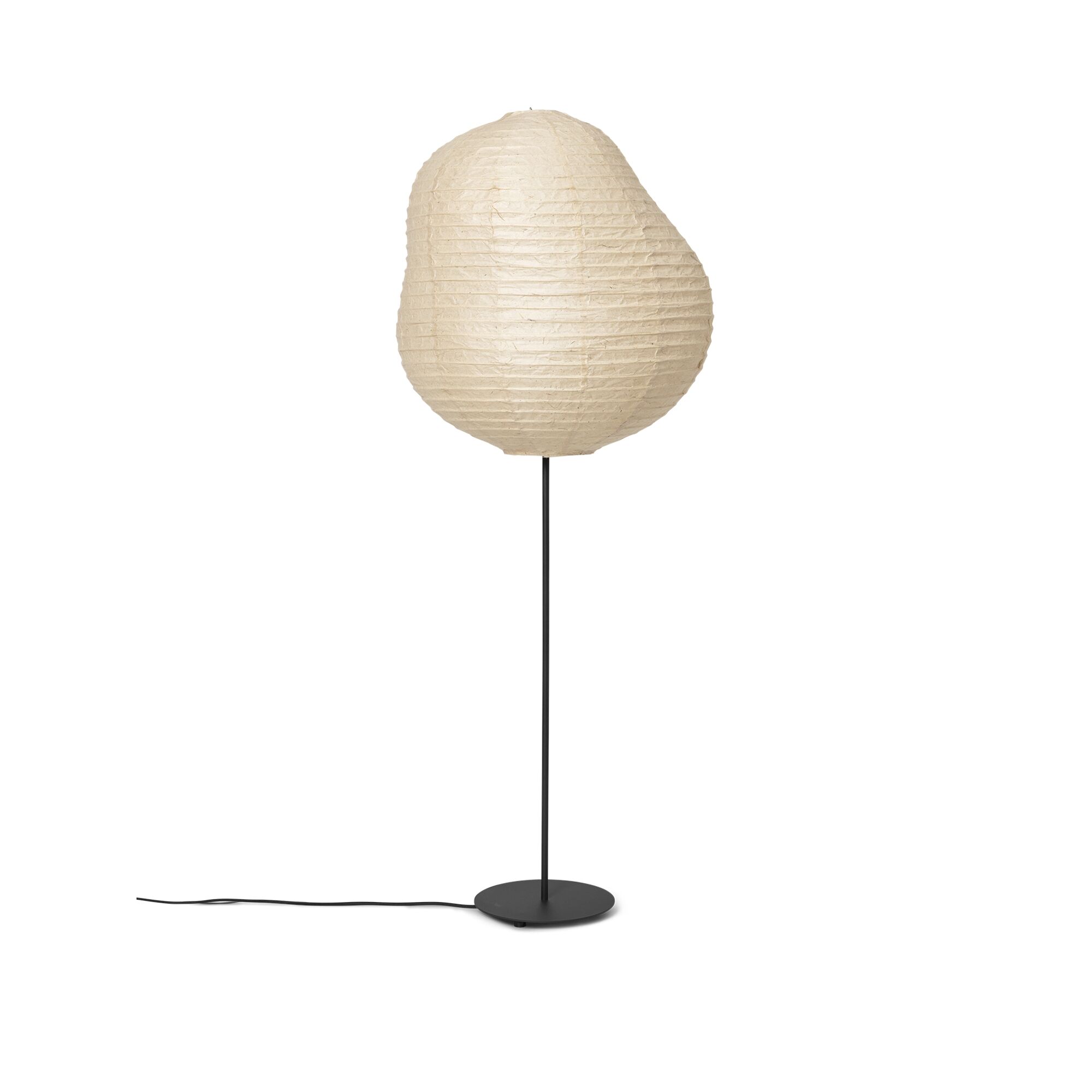 Kurbis Lampadaire Haut Naturel/ Noir