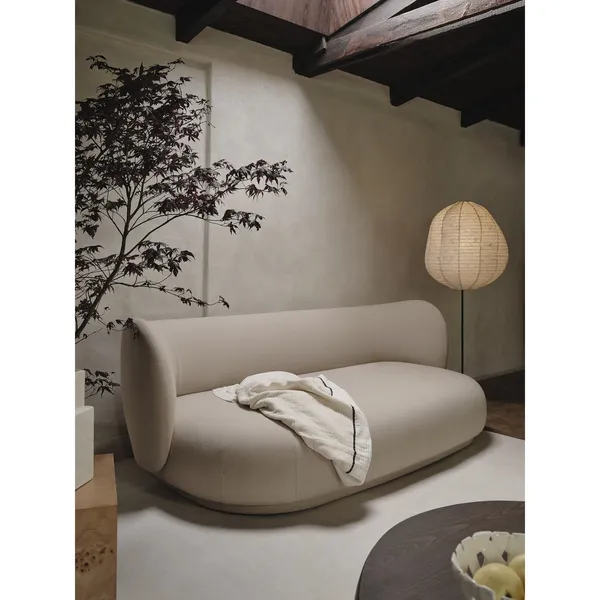 Kurbis Floor Lamp High Natural/ Black