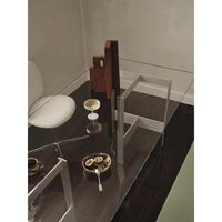 Lager Table à Manger 90x200 Verre/ Aluminium