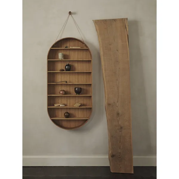 Dorm Oval Shelf Oiled Oak
