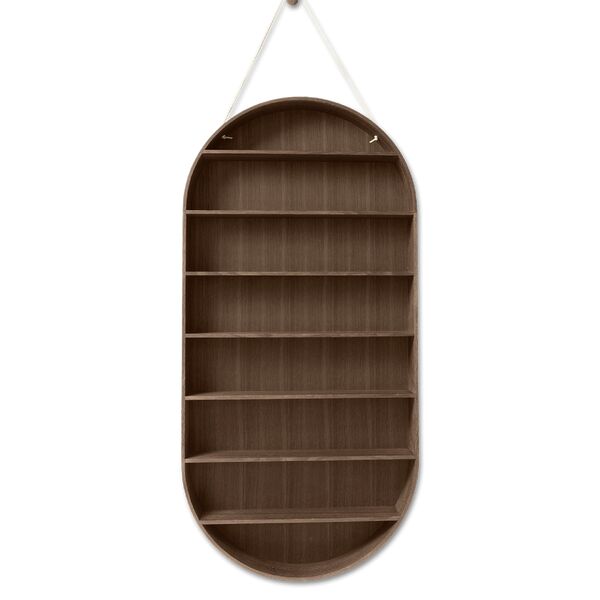 Dorm Oval Shelf Smoked Oak
