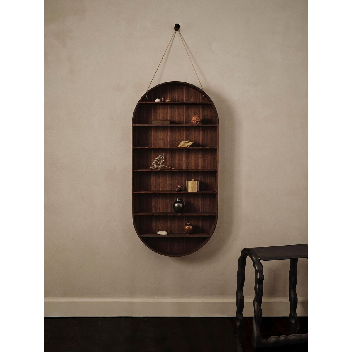 Dorm Oval Plank Gerookt Eiken