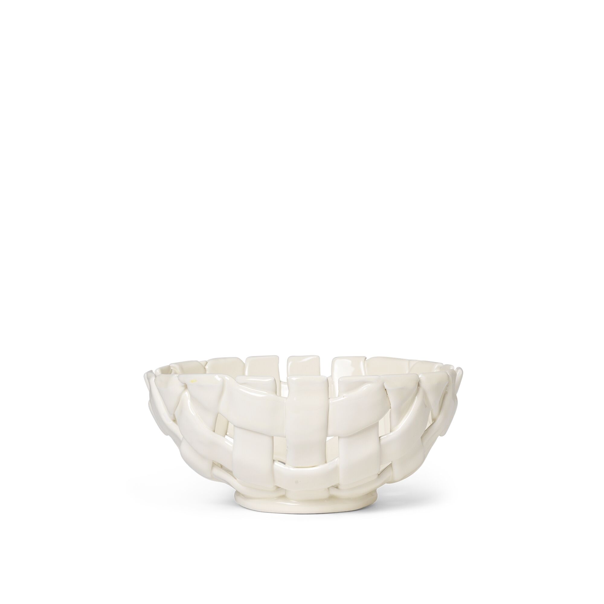 Fletteskål Ø24 Off-White