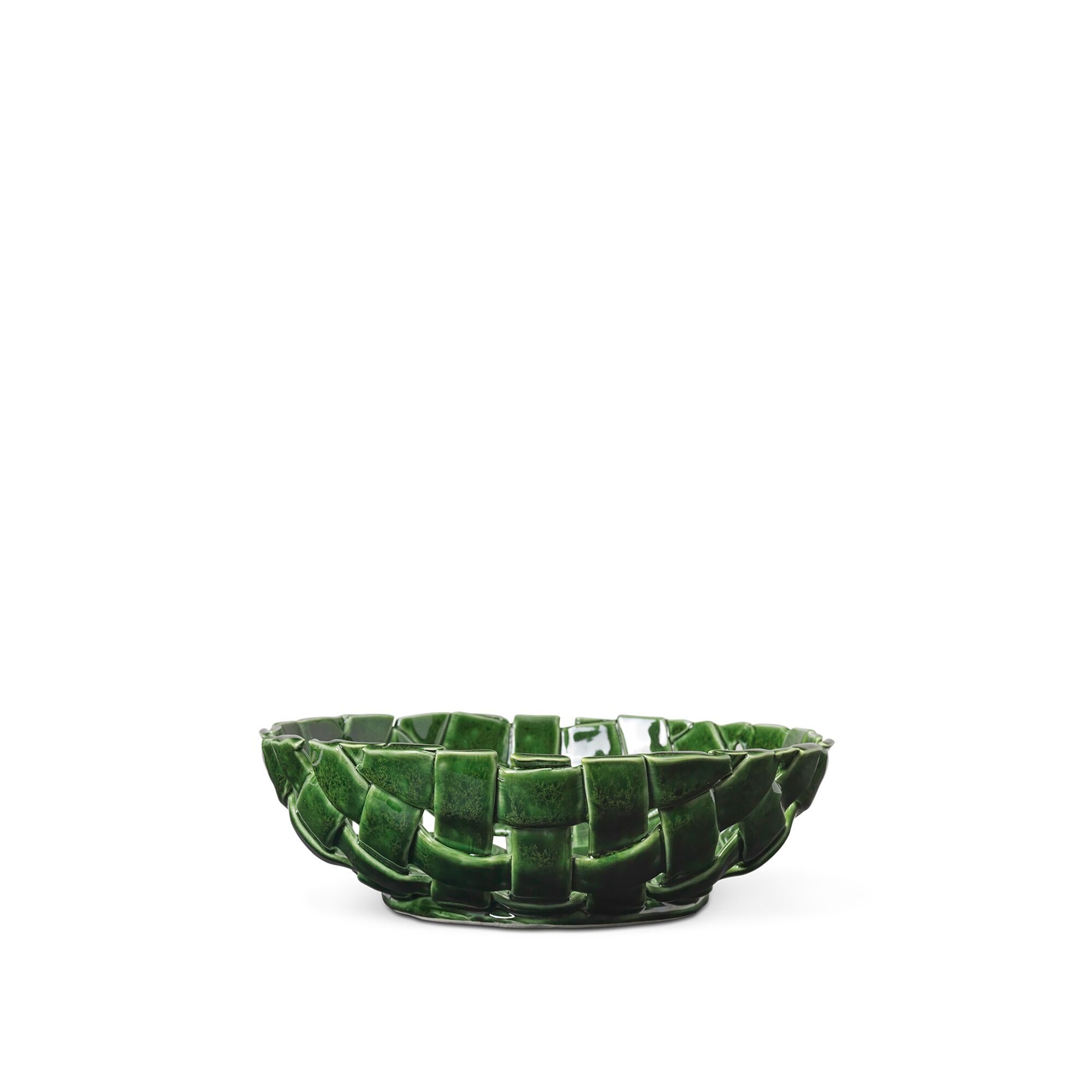 Plait Bowl Ø30 Emerald Green