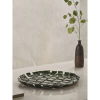 Plait Dish Emerald Green