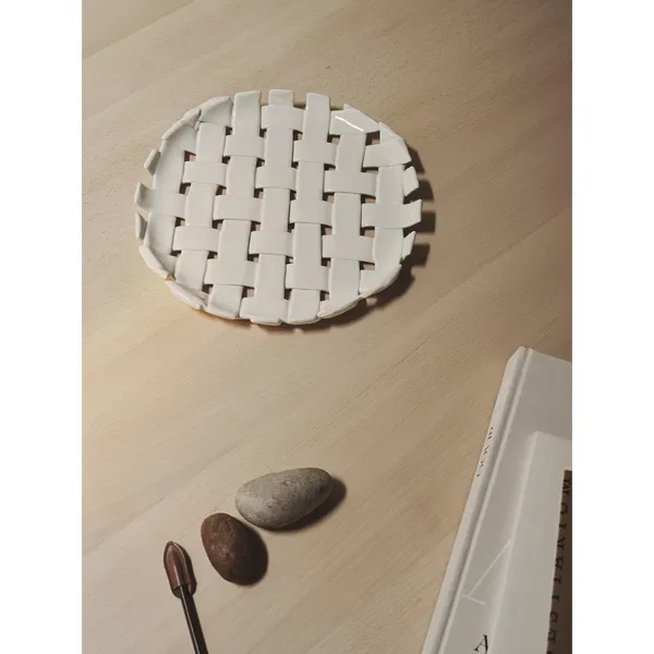 Plait Tray Off-White