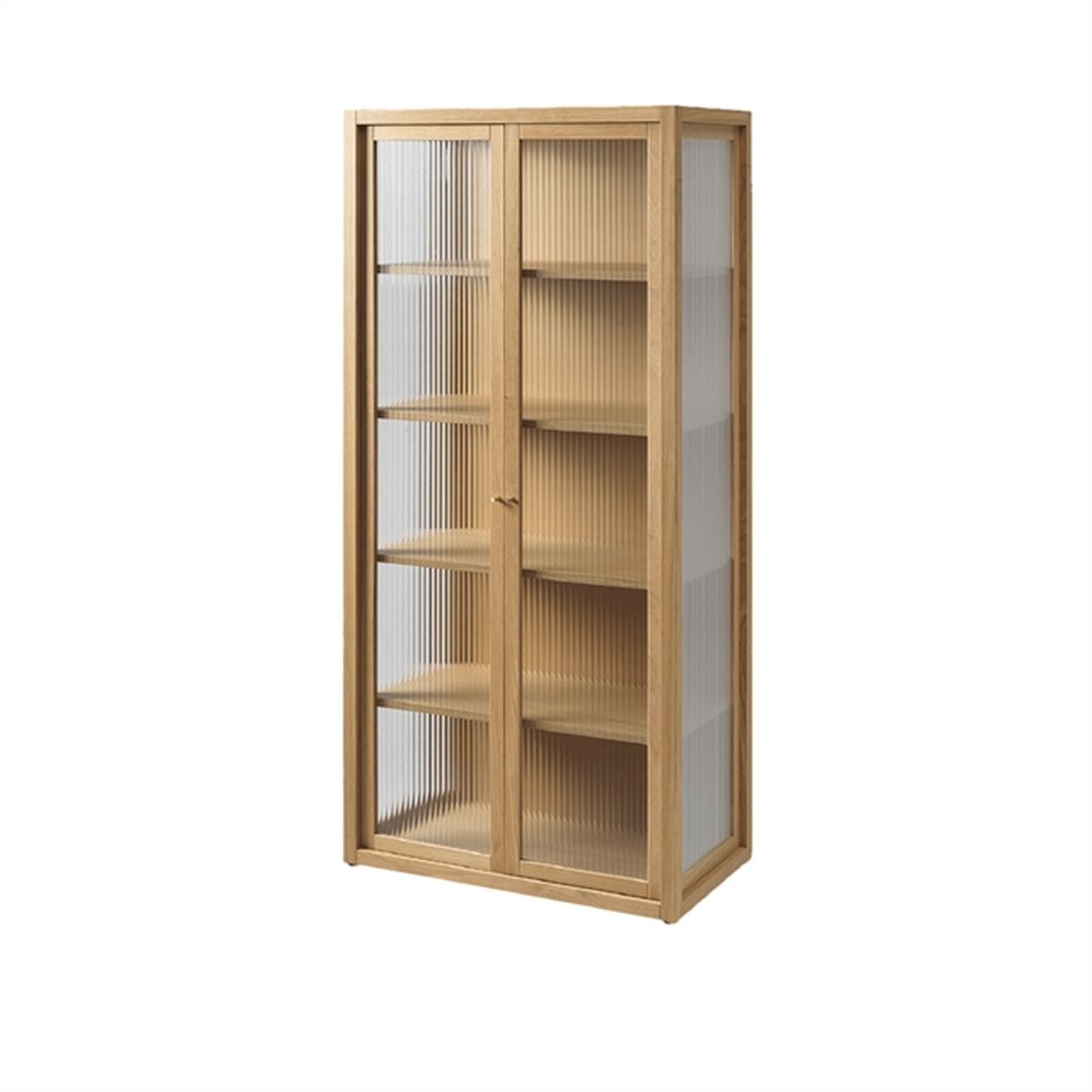 Rietvitrine Naturel Eiken