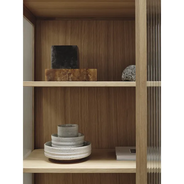 Reed Display Cabinet Natural Oak