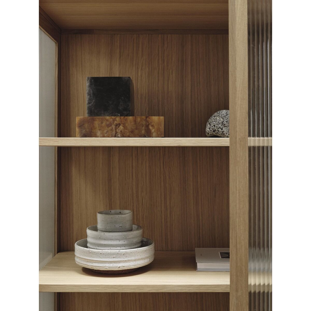Rietvitrine Naturel Eiken