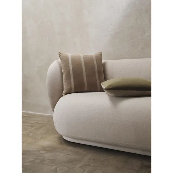 Coussin Rayé Senti Sable Sable/ Lin