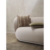 Coussin Rayé Senti Sable Sable/ Lin