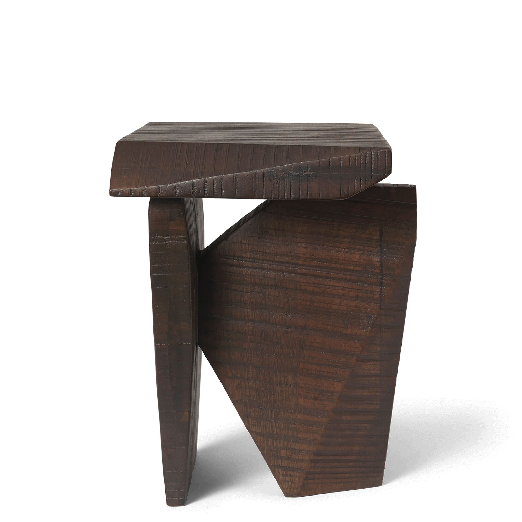 Piédestal Silva Bois de Manguier Teinté Foncé