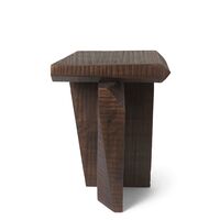 Silva Pedestal Dark Stained Mango Wood