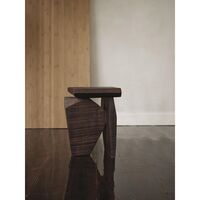 Silva Pedestal Dark Stained Mango Wood