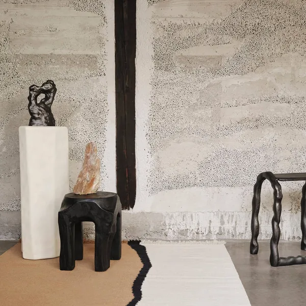 Soil Kilim Carpet 140x200 Dark Sand/ Off-White